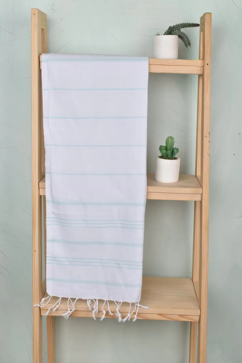 40x24 Cotton Striped Towel, Gift For Him, Monogrammed Hand Towel, Monogram Kitchen Towel, Boyfriend Gift, Personalized Dish Towel, Bridal Gifts - 8