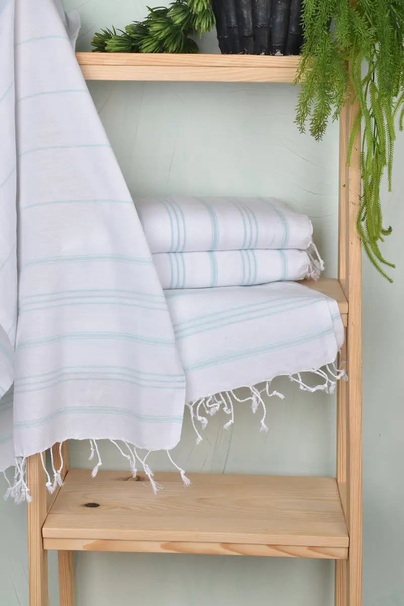 40x24 Cotton Striped Towel, Gift For Him, Monogrammed Hand Towel, Monogram Kitchen Towel, Boyfriend Gift, Personalized Dish Towel, Bridal Gifts - 6