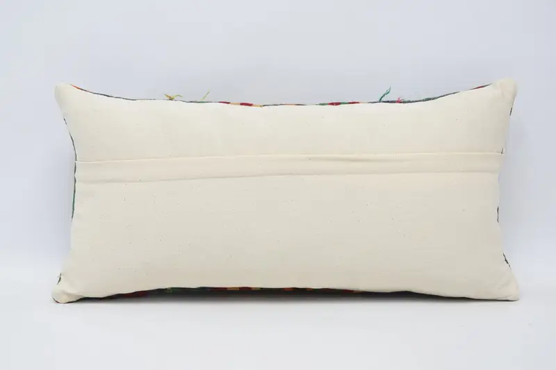 Home Decor Pillow, Handmade Kilim Cushion, Wholesale Cushion Cover, 12x24 Blue Pillow Sham, Boho Pillow, Meditation Pillow, Cushion - 6