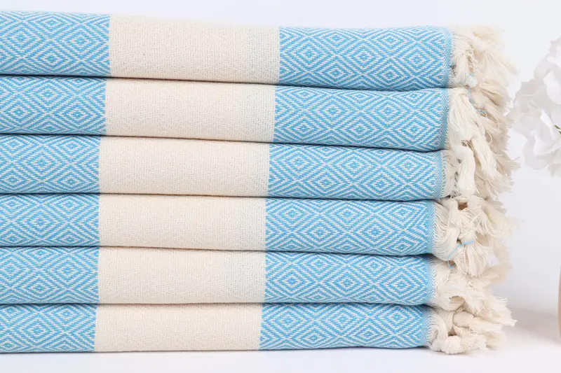 Holiday Towel, Bridal Shower Favors, Gift For Wedding Day, Bath towel, 70x40 Cotton Diamond Towel, Organic towel, Bridesmaid Gifts Personalized - 3