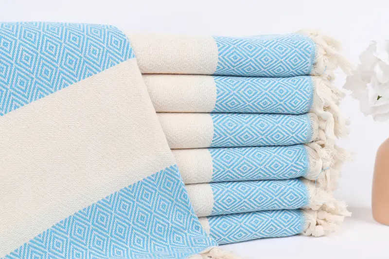 Holiday Towel, Bridal Shower Favors, Gift For Wedding Day, Bath towel, 70x40 Cotton Diamond Towel, Organic towel, Bridesmaid Gifts Personalized - 1