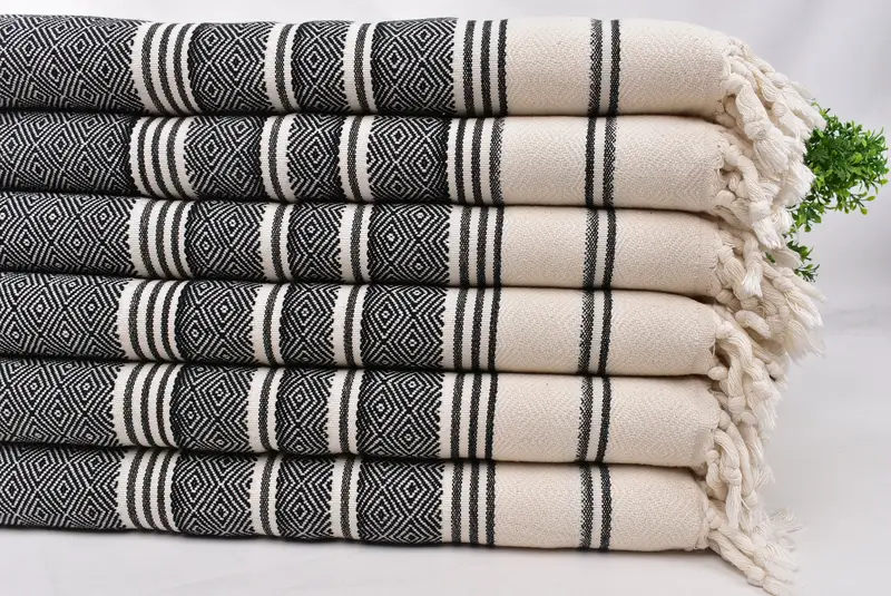 Noel hediyesi, gelin duş hediyesi, 40x18 pamuklu elmas havlu, eve taşınma hediyesi, Türk el havlu, küçük banyo havlu, kişiselleştirilmiş el havlu - 3