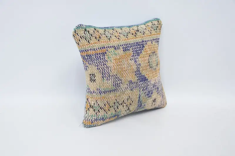 12x12 Orange Pillow, Cushion Case, Aesthetic Cushion, Kilim Pillow Cover, Decorative Pillow Case, Turkish Kilim Pillow, Pillow for Sofa - 3