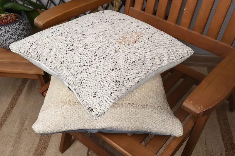 Pillow for Couch, 14x14 White Cushion Cover, Colorful Cushion, Custom Pillow Case, Throw Kilim Pillow, Cushion Case, Luxury Cushion, Pillow for Sofa - 4