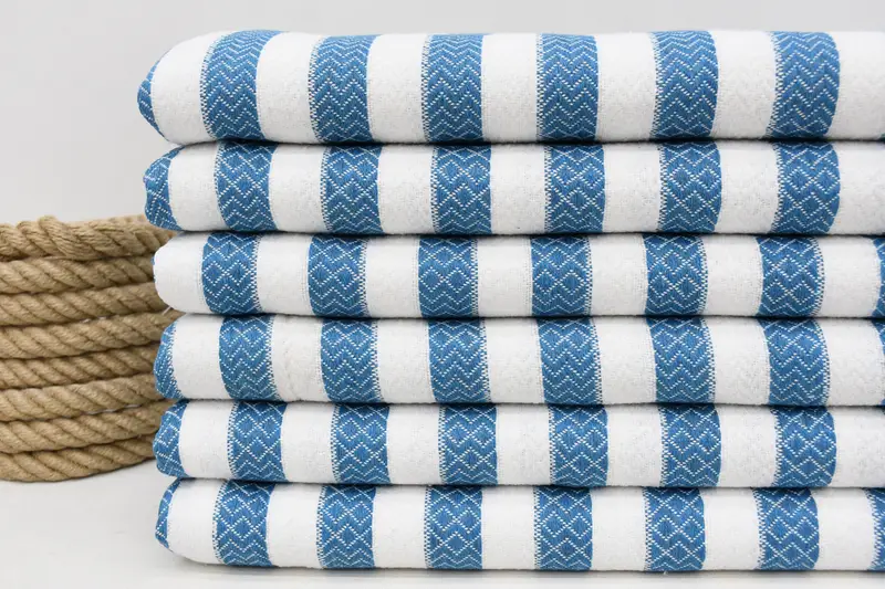 Travel Towel, Sand-free towel, Bridal Shower Gift, Gift For Boyfriend, Pool Towels, 70x36 Cotton Striped Towel, Bachelor Bachelorette Party Favors - 3