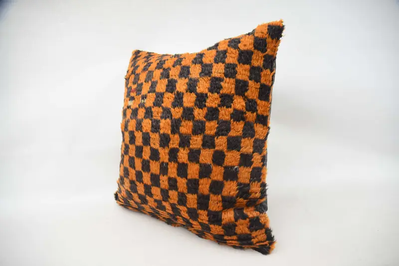 Bench Pillow Cover, Pillow Cover, Pillow for Couch, 24x24 Orange Cushion, Gift Pillow, Vintage Kilim Pillow, Bohemian Cushion Cushion Case - 3