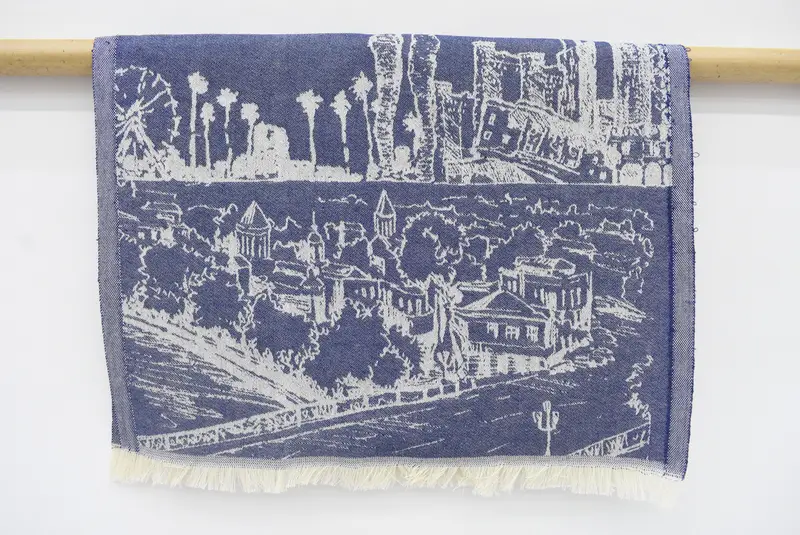 Monogramlı el havlu, organik havlu, kişiselleştirilmiş bulaşık havlu, cadılar bayramı hediyeleri, Türk el havlu, 28x20 pamuklu manzara desenli havlu - 1