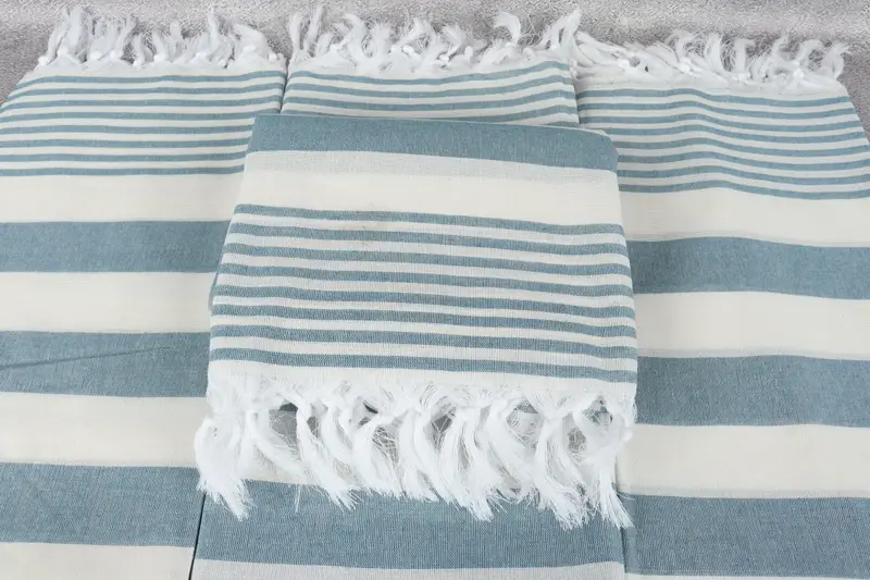 Quick-Dry Beach Towel, Wedding For Favor, 68x36 Cotton Striped Towel, Turkish bath towel, Beach Bachelorette Party Decorations, Handmade Gift - 4