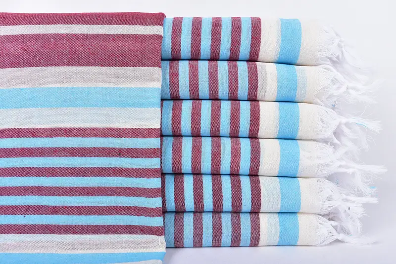 Embroidered Towel, Bachelorette Party Gifts For Bride, Wedding Shower Gift, 68x40 Cotton Striped Towel, Beach Towel Bulk, Quick-dry towel - 1