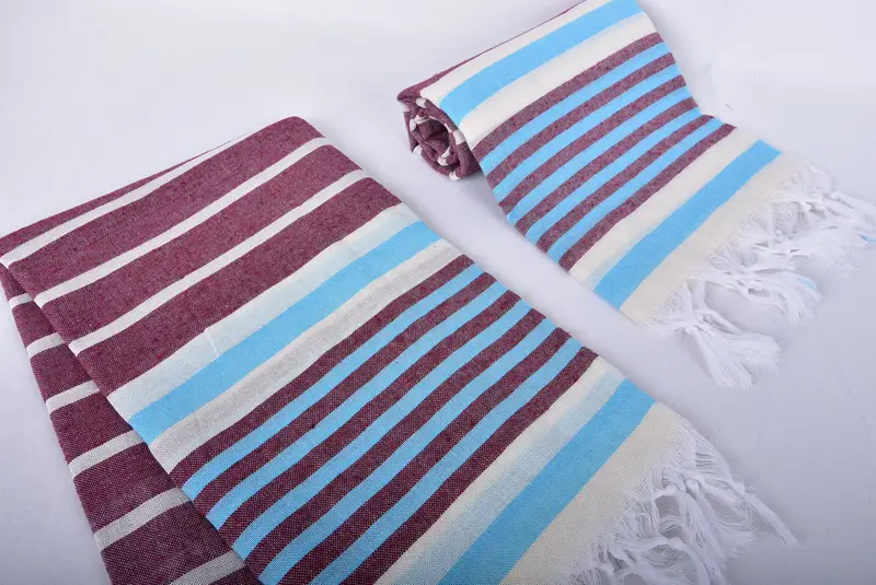 Embroidered Towel, Bachelorette Party Gifts For Bride, Wedding Shower Gift, 68x40 Cotton Striped Towel, Beach Towel Bulk, Quick-dry towel - 7