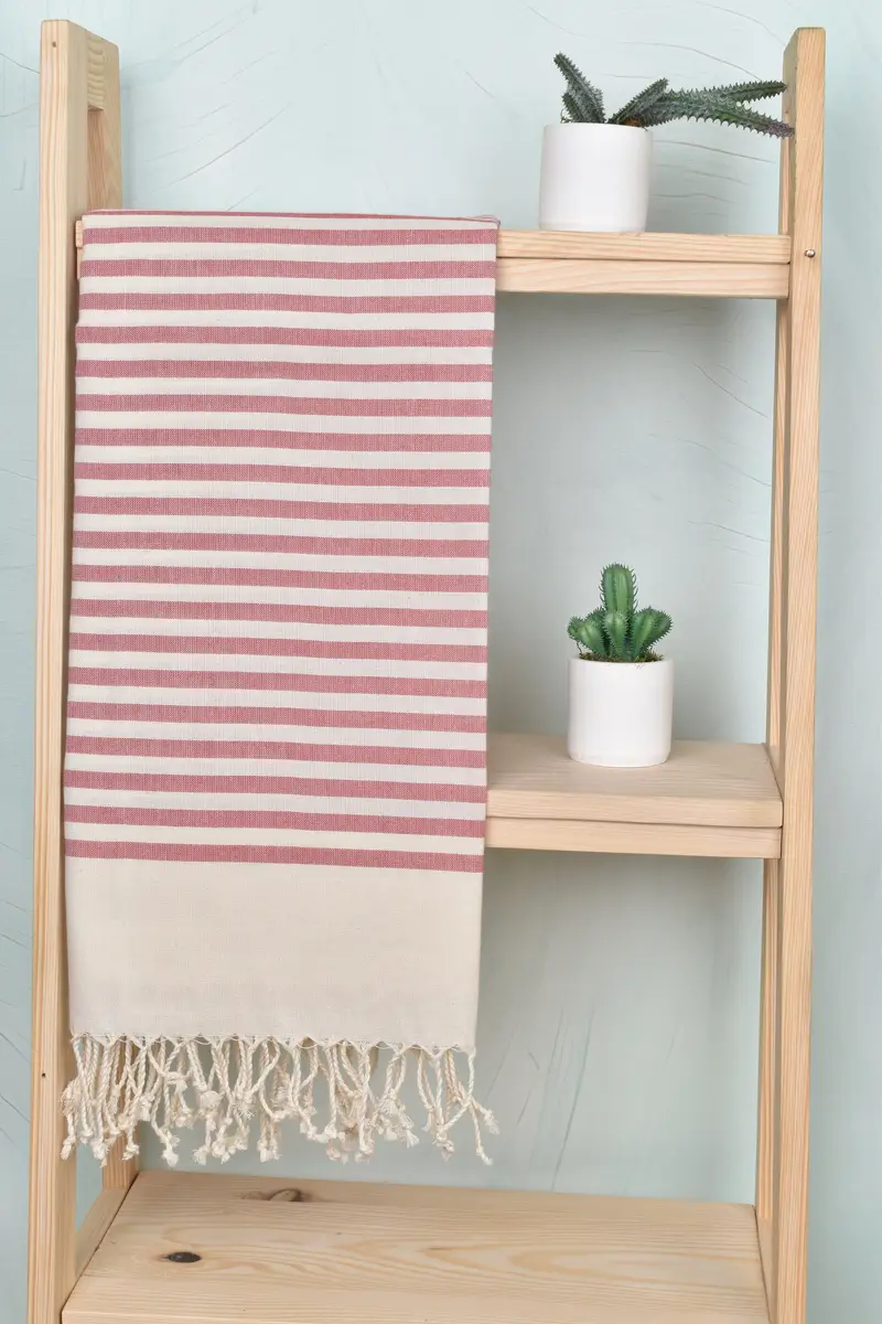 Spa Gift, Personalized Beach Towel, 70x40 Cotton Striped Towel, Valentines Day Gift For Her, Lightweight towel, Best Beach Towel, Custom Bath Towel - 7
