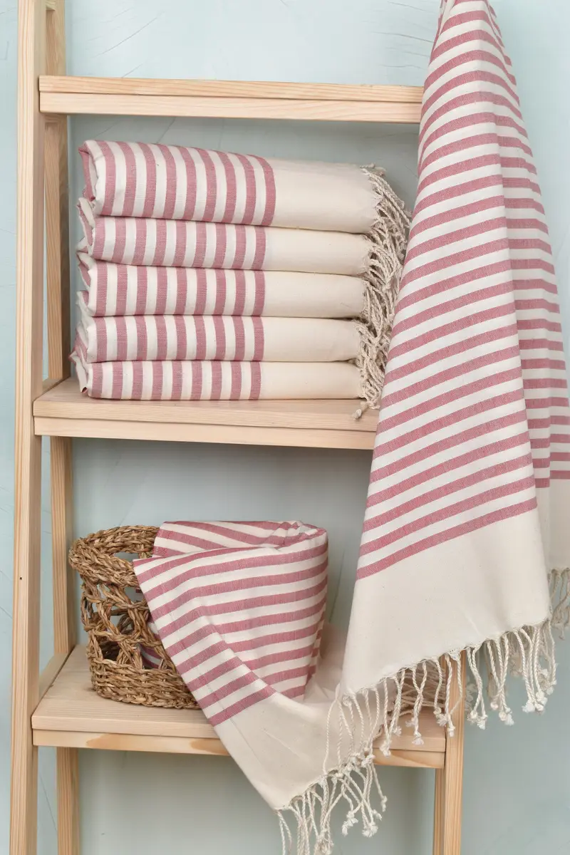 Spa Gift, Personalized Beach Towel, 70x40 Cotton Striped Towel, Valentines Day Gift For Her, Lightweight towel, Best Beach Towel, Custom Bath Towel - 3
