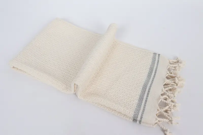 Turkish Towel Hand Towel, Bachelor Gift, Monogram Hand Towel, Personalized Gift, 38x18 Cotton Striped Towel, Travel Towel, Organic Tea Towel - 6