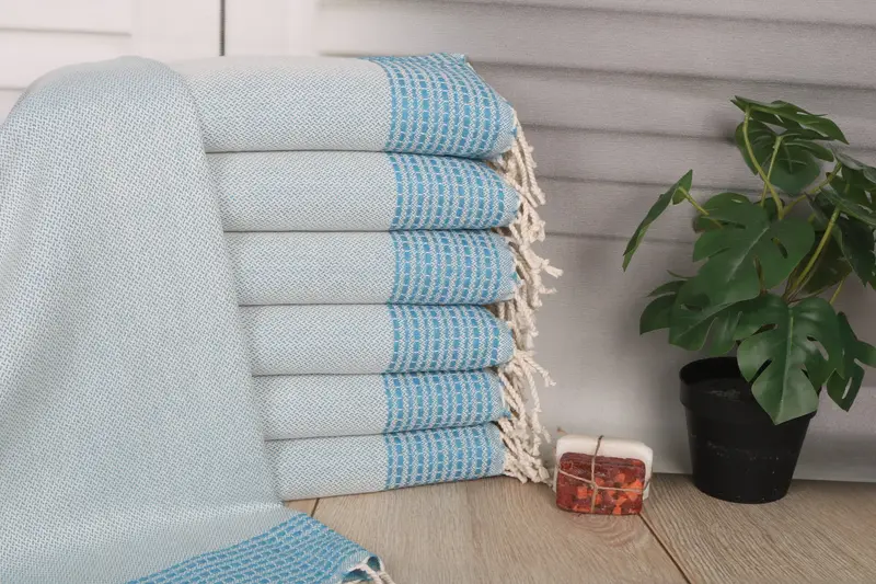 Travel Towel, Turkish Towel Hand Towel, Monogram Hand Towel, Bathroom Hand Towel, Bathroom Towels, 40x20 Cotton Striped Towel, Gift For Wedding Day - 1