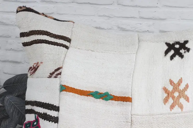 Home Decor Pillow, Vintage Kilim Pillow, 32x32 White Pillow Case, Pillow Sham, Gift Pillow, Bohemian Cushion Cushion Case, Boho Chic Cushion Case - 2
