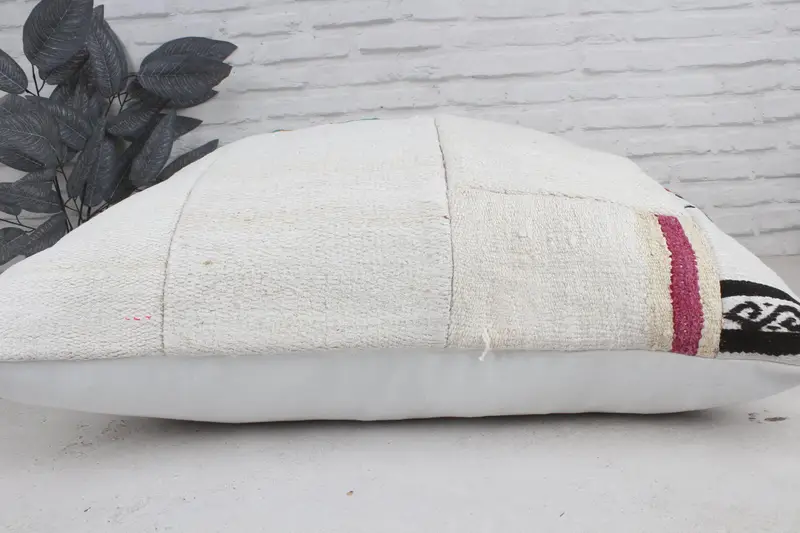 Home Decor Pillow, Vintage Kilim Pillow, 32x32 White Pillow Case, Pillow Sham, Gift Pillow, Bohemian Cushion Cushion Case, Boho Chic Cushion Case - 5