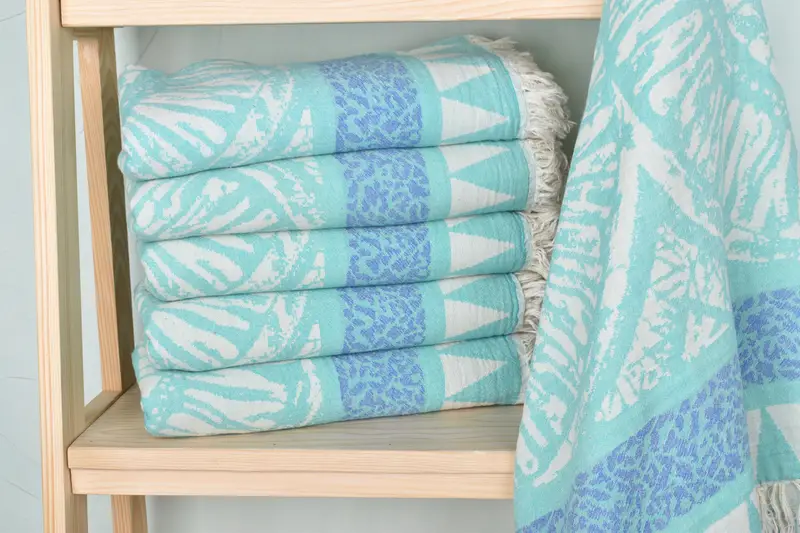 Organic cotton Turkish peshtemal towel, Wedding Favors, Lightweight Turkish towel, Beach towel, 70x40 Cotton Geometric Towel, Wedding For Favor - 2