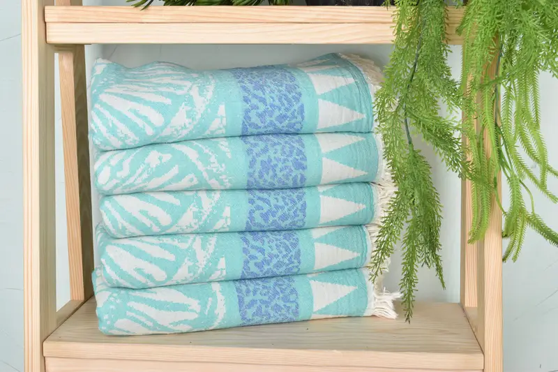 Organic cotton Turkish peshtemal towel, Wedding Favors, Lightweight Turkish towel, Beach towel, 70x40 Cotton Geometric Towel, Wedding For Favor - 3