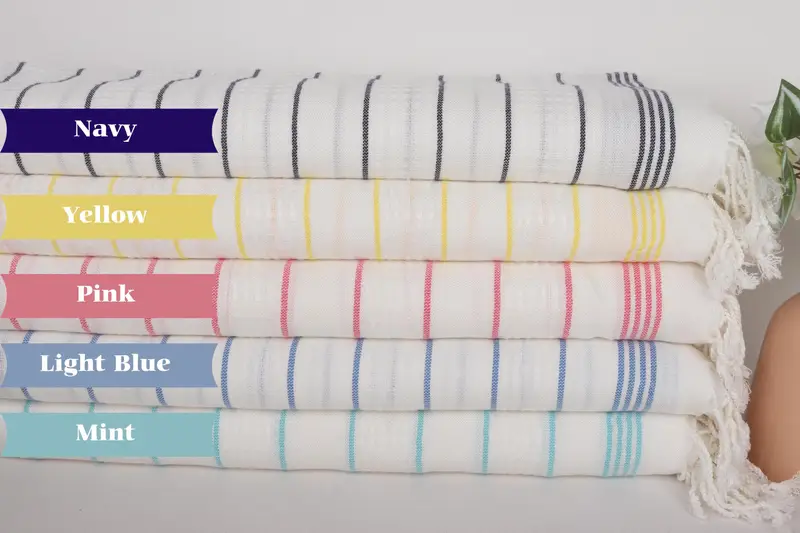 First Wedding Anniversary Gift, Merry Christmas Gifts, Bridesmaid Towel, Lightweight Turkish towel, Sand-free towel, Fouta towel, Beach Towel Bulk - 1