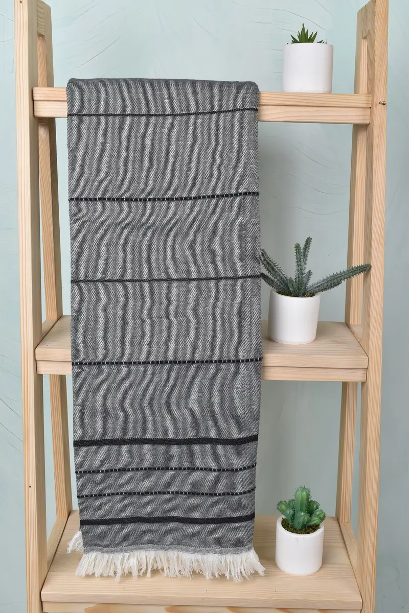 Custom Name Towel, Absorbent Turkish towel, 70x40 Cotton Striped Towel, Turkish bath towel, Turkish Towel Monogram, Quick-dry towel, Engagement Gift - 8
