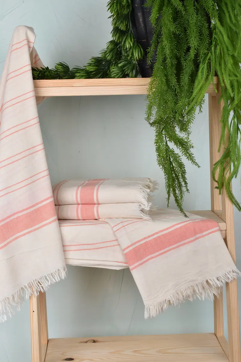 House Warming Gift, Sand-Resistant Peshtemal, Beach Size Towel, Wedding Gifts Towel, Monogram Turkish Towel, 68x36 Cotton Striped Towel, Custom Gift - 6