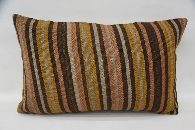 12x20 Brown Pillow Case, Gift Pillow, Throw Kilim Pillow, Indoor Cushion Case, Decorative Pillow, Cushion Case, Home Decor Pillow, Yoga Pillow Cover - 4