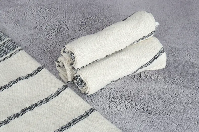 Wedding Gift For Bride, Wedding Gift, Turkish Hand Towel, Best Friend Wedding Gift, Personalized Kitchen Towel, 40x20 Linen Striped Towel - 8
