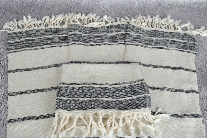 Wedding Gift For Bride, Wedding Gift, Turkish Hand Towel, Best Friend Wedding Gift, Personalized Kitchen Towel, 40x20 Linen Striped Towel - 4