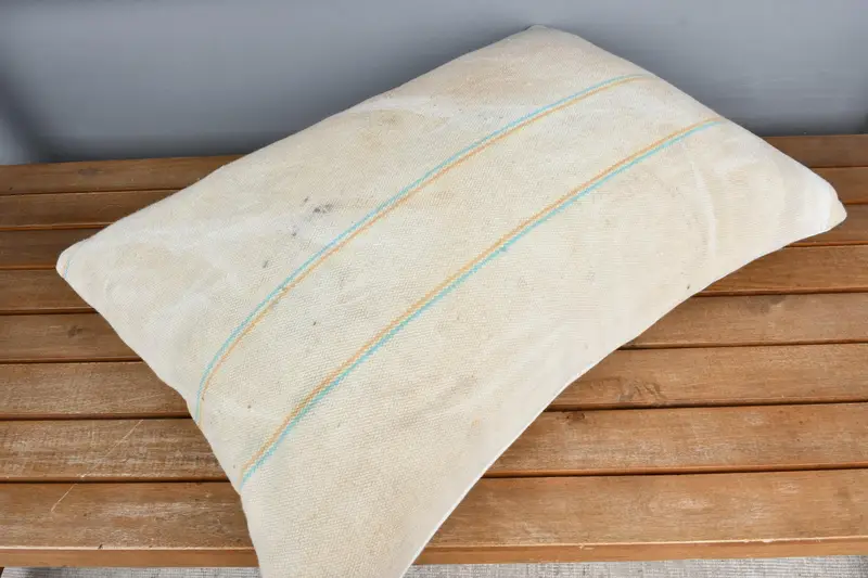 Pillow for Sofa, Boho Pillow Sham Cover, Ethnic Pillow, Outdoor Pillow Sham, 16x24 Beige Pillow, Wool Kilim Pillow Pillow, Turkish Pillow, Cushion - 2