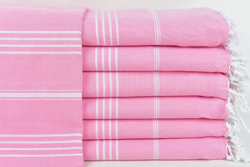 Throw Blanket Couch, Home Gift, Decorative Blanket, Customized Turkish Blanket, Custom Wedding Gifts, Halloween Blanket, 96x80 Cotton Striped Towel - 1