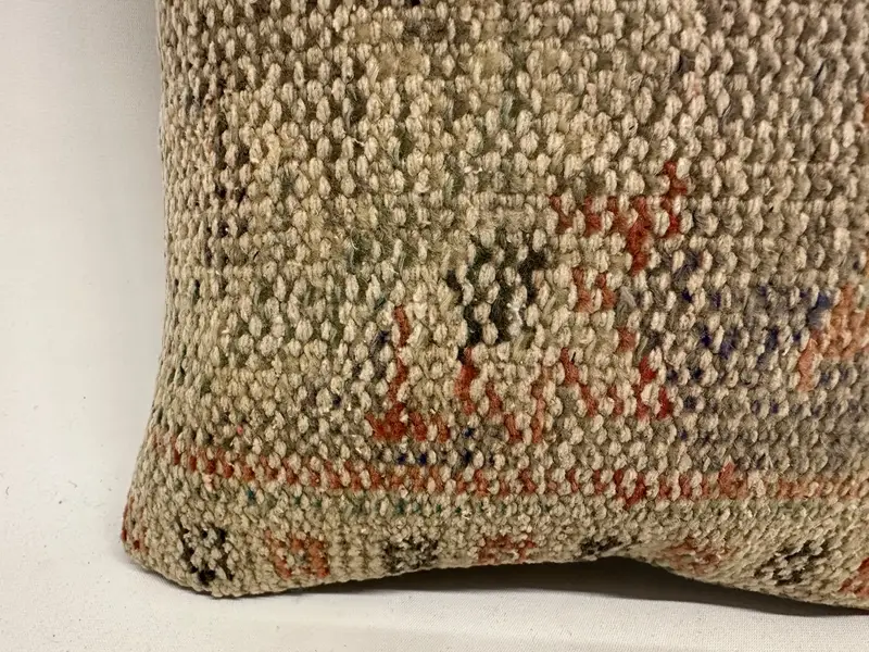 Oriental Cushion Cover, Interior Designer Pillow, 12x12 Beige Cushion Case, Kilim Pillow Cover, Kilim Pillow, Pillow Cover, Luxury Cushion - 2