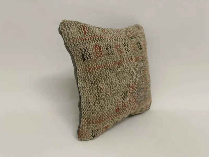 Oriental Cushion Cover, Interior Designer Pillow, 12x12 Beige Cushion Case, Kilim Pillow Cover, Kilim Pillow, Pillow Cover, Luxury Cushion - 3
