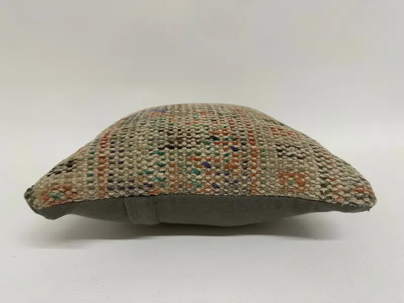 Oriental Cushion Cover, Interior Designer Pillow, 12x12 Beige Cushion Case, Kilim Pillow Cover, Kilim Pillow, Pillow Cover, Luxury Cushion - 5