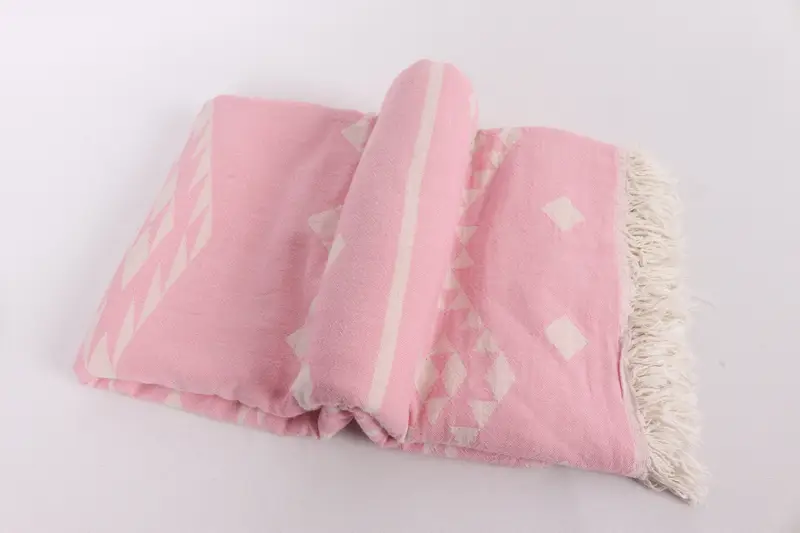 70x60 Cotton Geometric Towel, Bridal Shower Gift, Bachelorette Party Favors, Boyfriend Gift, Throw Blanket, Beach Bachelorette Party Decorations - 6