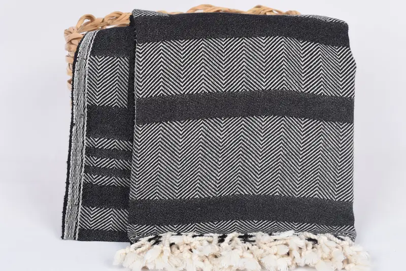 Peshtemal, 68x38 Cotton Chevron Towel, Unique Wedding Gift, Organic towel, Bridemaids Beach Towel, Lightweight Turkish towel, Quick-dry peshtemal - 6