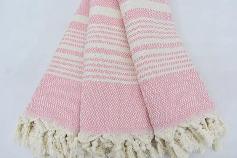 Spa Towel, 70x40 Cotton Striped Towel, Travel towel, Peshtemal Towel, Embroidered Beach Towel, Personalized Wedding Gift For Couple, Bridesmaid Gift - 5