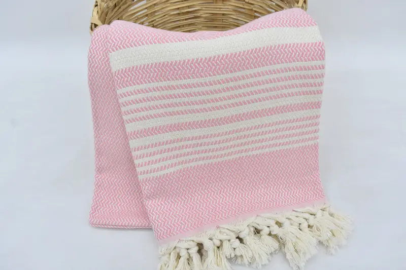 Spa Towel, 70x40 Cotton Striped Towel, Travel towel, Peshtemal Towel, Embroidered Beach Towel, Personalized Wedding Gift For Couple, Bridesmaid Gift - 8