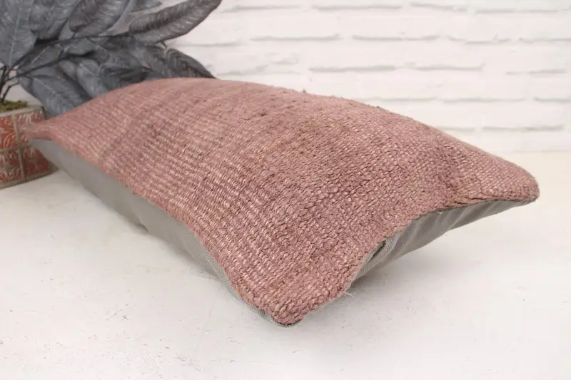 12x24 Brown Cushion, Boho Pillow Sham Cover, Pillow Case, Pillow for Couch, Neutral Pillow Sham, Yoga Pillow Case, Antique Pillows - 6