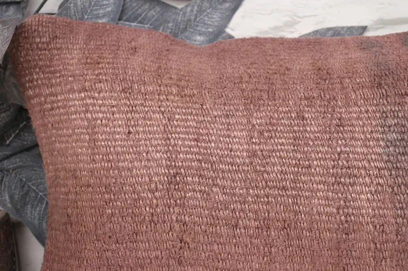 12x24 Brown Cushion, Boho Pillow Sham Cover, Pillow Case, Pillow for Couch, Neutral Pillow Sham, Yoga Pillow Case, Antique Pillows - 2