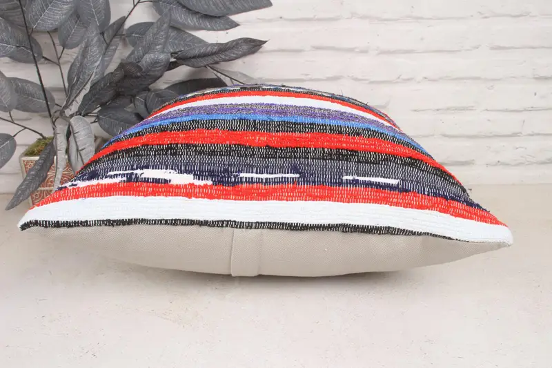Cozy Throw Pillow Sham, Pillow, 20x20 Purple Cushion Cover, Kilim Pillow Cover, Neutral Pillow Sham, Antique Pillows, Turkish Pillow - 5