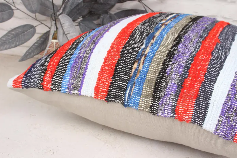 Cozy Throw Pillow Sham, Pillow, 20x20 Purple Cushion Cover, Kilim Pillow Cover, Neutral Pillow Sham, Antique Pillows, Turkish Pillow - 7