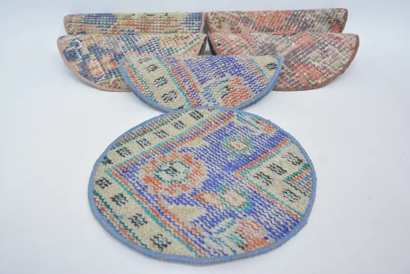 ブルーボヘミアンプレースマット、30x30インチのフォーマルイベント装飾