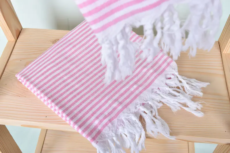 Beach Towel Bulk, Lightweight towel, Gift Towel, Kids Beach Towel, Thin towel, Turkish beach towel with fringe, 68x36 Cotton Striped Towel - 5