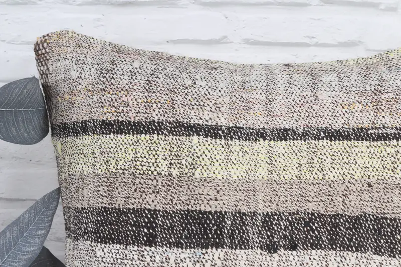 Boho Chic Yastığı Sham, Nötr Yastık Örtüsü, 22x22 Bej Yastık Kılıfı, Yastık Kılıfı, Vintage Yastık, Kilim Yastık Sham, Boho Yastık Sham Kapak - 2