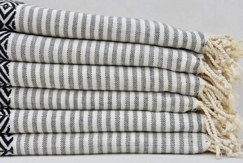 Soft and absorbent Turkish towel, Unique Gift, Beach Towel Gift, Travel Towel, Cotton towel, 76x38 Cotton Diamond Towel, Personalized Beach Towel - 5