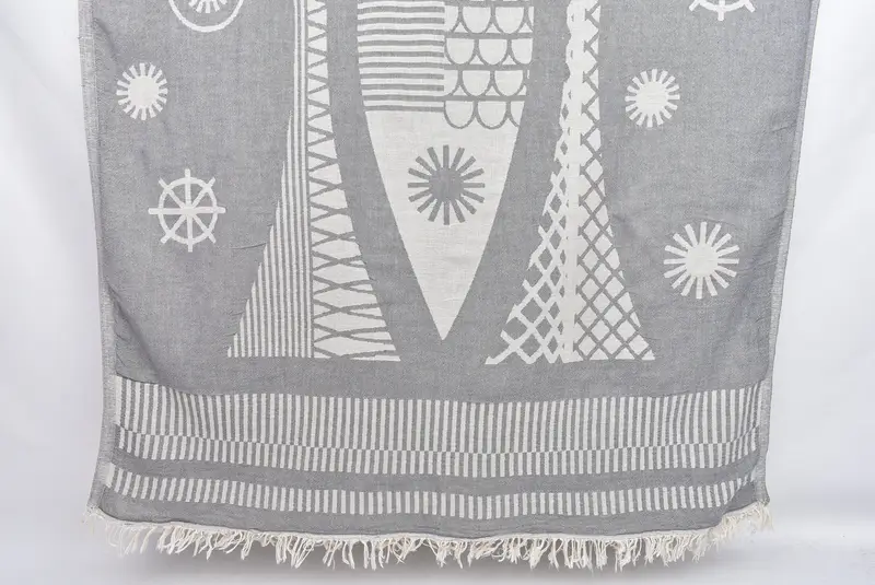 Home Decor Towel, Beach Towel Bulk, Handmade Turkish hammam towel, Turkish beach towel, 70x38 Cotton Fish Design Towel, Wedding Gift, Gift For Her - 1
