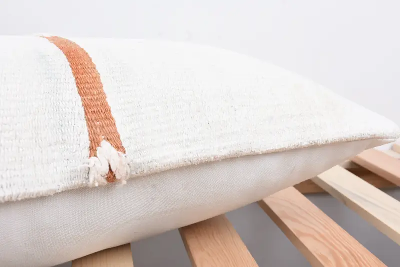 Turkish Kilim Pillow, 12x36 White Pillow Sham, Vintage Pillow, Bolster Pillow Cover, Antique Pillows, Pillow, Authentic Cushion Cover - 7