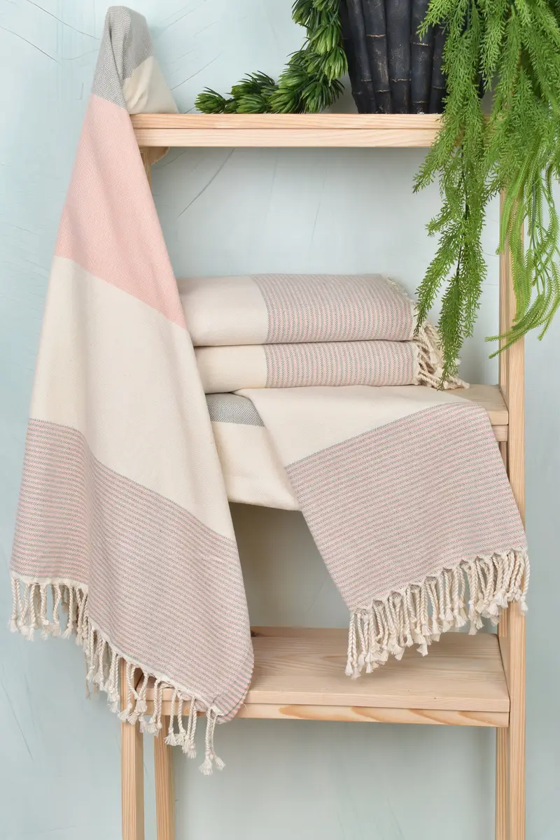 70x40 Cotton Striped Towel, Pool Towels, Girl Trip Party Favor, Personalized Turkish Towel, Gift Towel, Bridal Shower Favors, Travel towel - 6