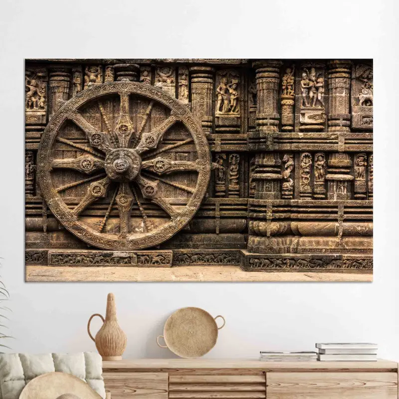 Ancient Chakra-Inspired Printed Canvas: Elevate Your Space