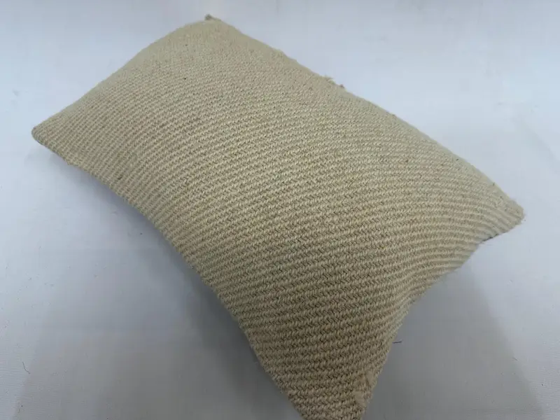 Sofa Pillow, Sustainable Pillow Cover, Handmade Kilim Cushion, Pillow for Sofa, Throw Kilim Pillow, 12x20 Beige Cushion Cover, Cushion - 6